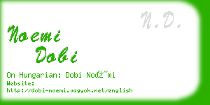 noemi dobi business card